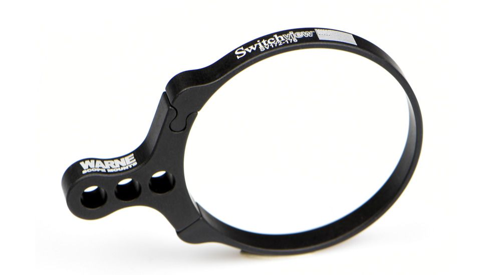 Switchview Magnification Adjustment Throw Lever, Anodized Flat Black, 172-176SV