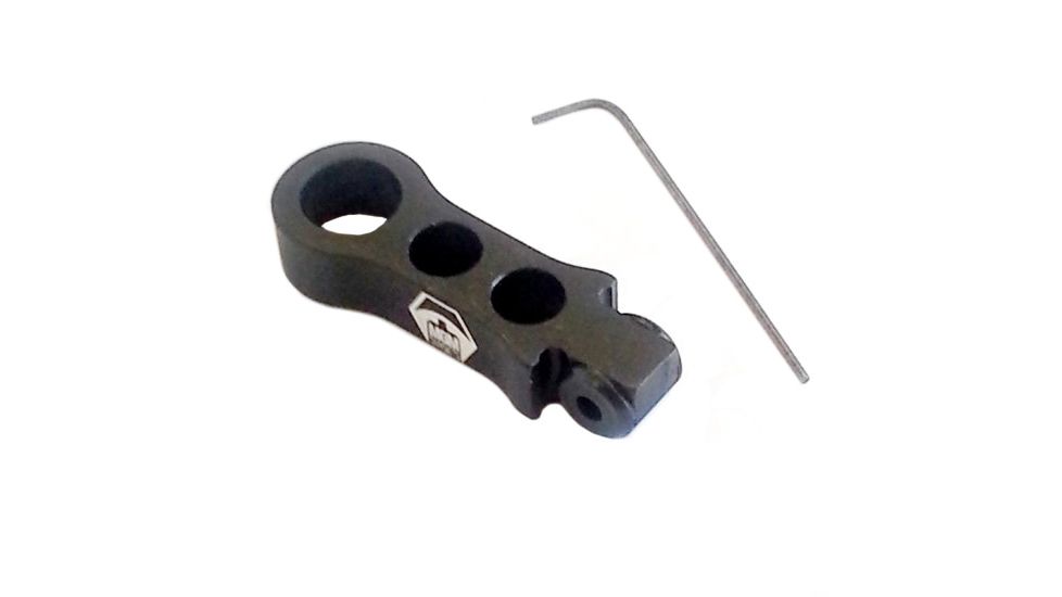 Switchview Three Hole Fold-Down Lever, Anodized Flat Black, FDLT3