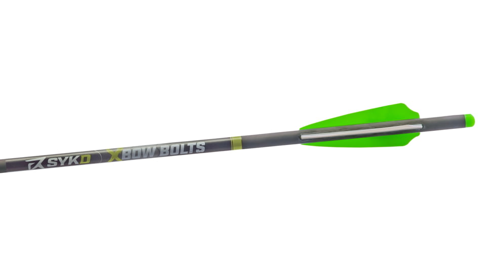 Sykd Hunt Xbow 20 inch Universal Crossbow Bolts with Half Moon Nocks, 6 pack, Grey, Medium, XA0005