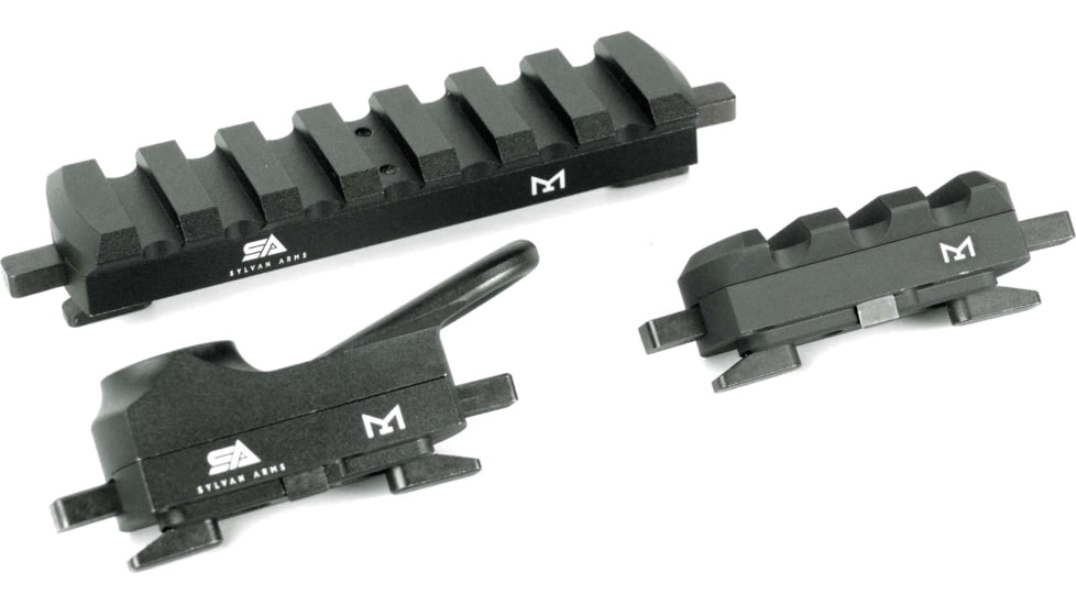 Sylvan Arms QD Picatinny Rail Mount Combo, 3 Piece, Black, RC300