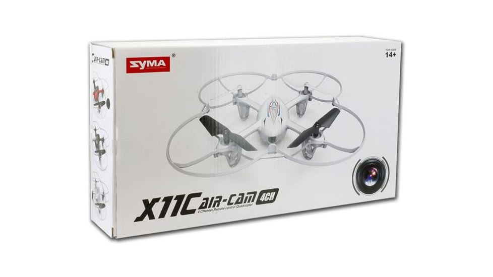 Syma X11C 2.4Ghz 4-Axis Small Quadcopter Drone w/2MP HD Camera, White 61251