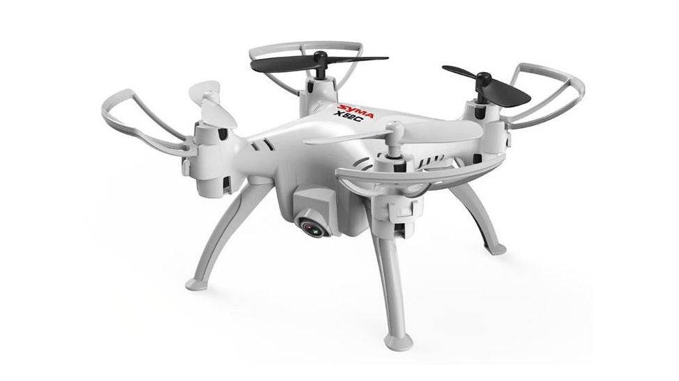 Syma X52C Nano Quadcopter Drone w/2MP HD Camera and Bonus Battery, White 61313