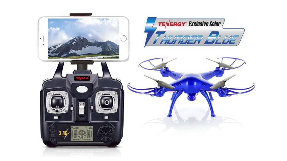 Syma X5SW 2.4Ghz 4CH 6-Axis Gyro RC Drone w/2MP HD Camera, Blue 61287
