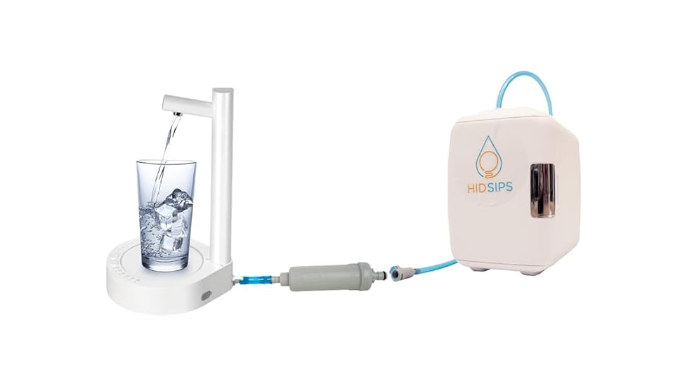 SYPS Hydration Desktop Water Dispenser Mini Fridge and Filtration System, Shine, One Size, CJSN137681903CX