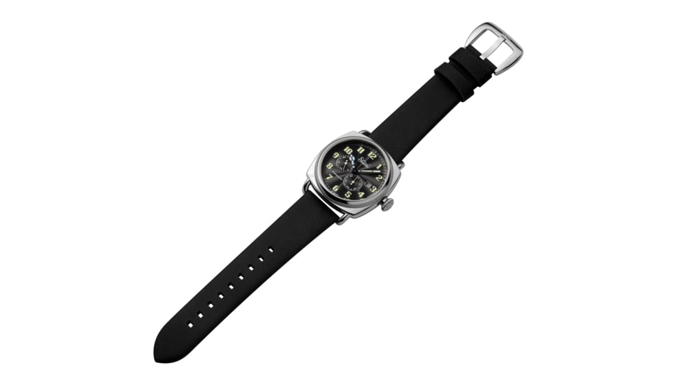 Szanto Automatic Officer Watches, Black Dial, Black Strap, Steel, One Size, SZ 6201E