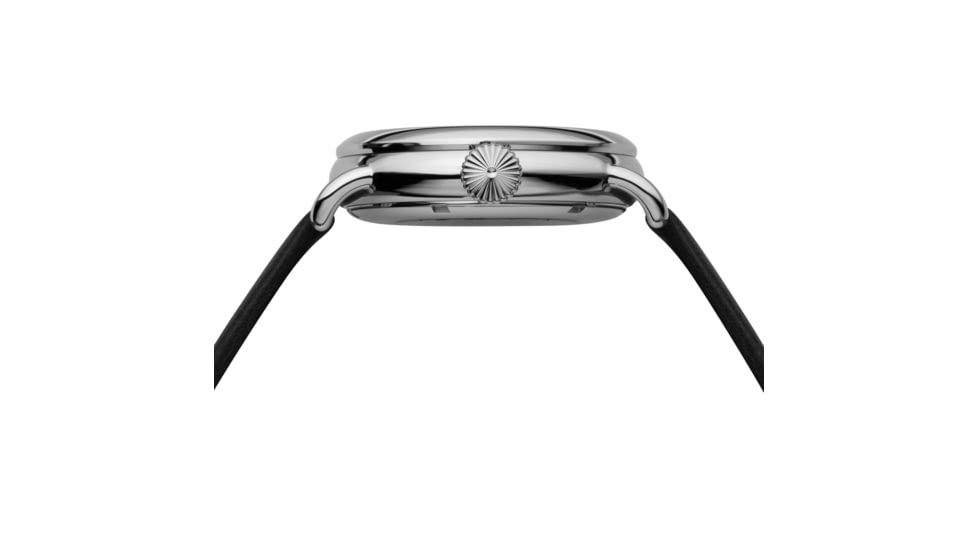 Szanto Automatic Officer Watches, Ivory Dial, Black Strap, Steel, One Size, SZ 6305E