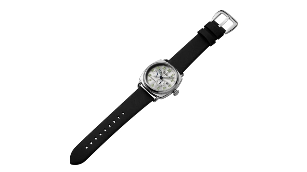 Szanto Automatic Officer Watches, Silver Dial, Black Strap, Steel, One Size, SZ 6202E