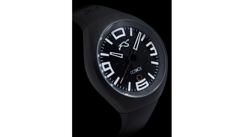 Szanto Icon Frank Stephenson Cosmos Watches, Black Dial, Black Strap, Black, One Size, IC-FS-9001