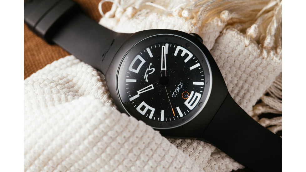 Szanto Icon Frank Stephenson Cosmos Watches, Black Dial, Black Strap, Black, One Size, IC-FS-9001