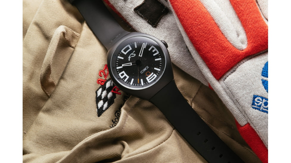 Szanto Icon Frank Stephenson Cosmos Watches, Black Dial, Black Strap, Black, One Size, IC-FS-9001