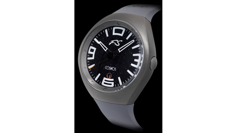 Szanto Icon Frank Stephenson Cosmos Watches, Black Dial, Gray Strap, GRAY, One Size, IC-FS-9002