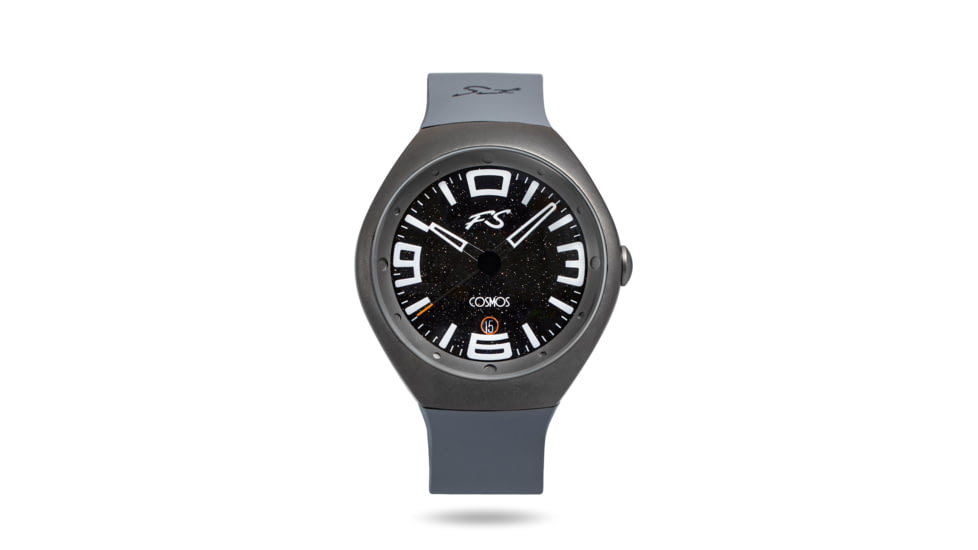 Szanto Icon Frank Stephenson Cosmos Watches, Black Dial, Gray Strap, GRAY, One Size, IC-FS-9002