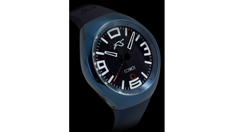 Szanto Icon Frank Stephenson Cosmos Watches, Blue Dial, Blue Strap, BLUE, One Size, IC-FS-9003