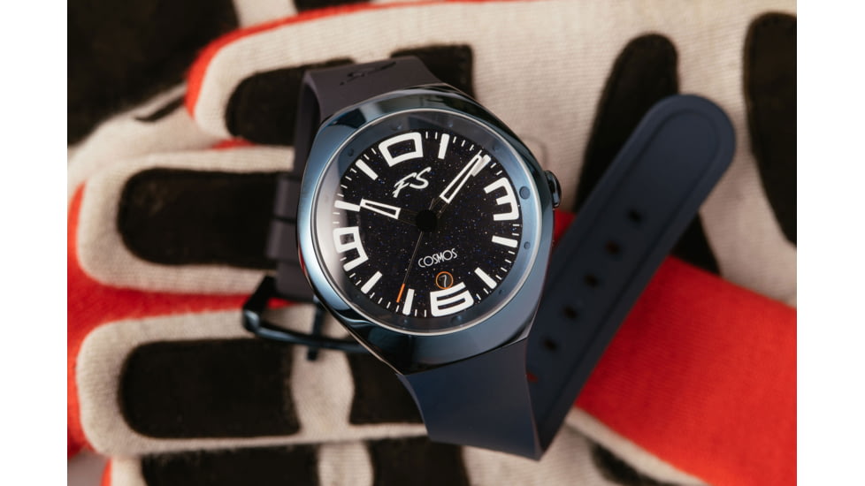 Szanto Icon Frank Stephenson Cosmos Watches, Blue Dial, Blue Strap, BLUE, One Size, IC-FS-9003