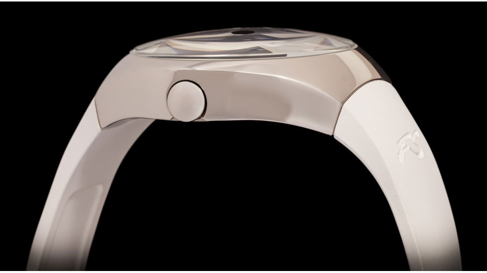 Szanto Icon Frank Stephenson Cosmos Watches, Blue Dial, White Strap, Steel, One Size, IC-FS-9004