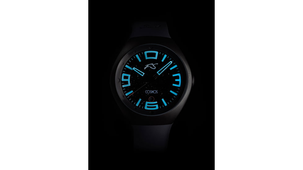 Szanto Icon Frank Stephenson Cosmos Watches, Black Dial, Gray Strap, GRAY, One Size, IC-FS-9002