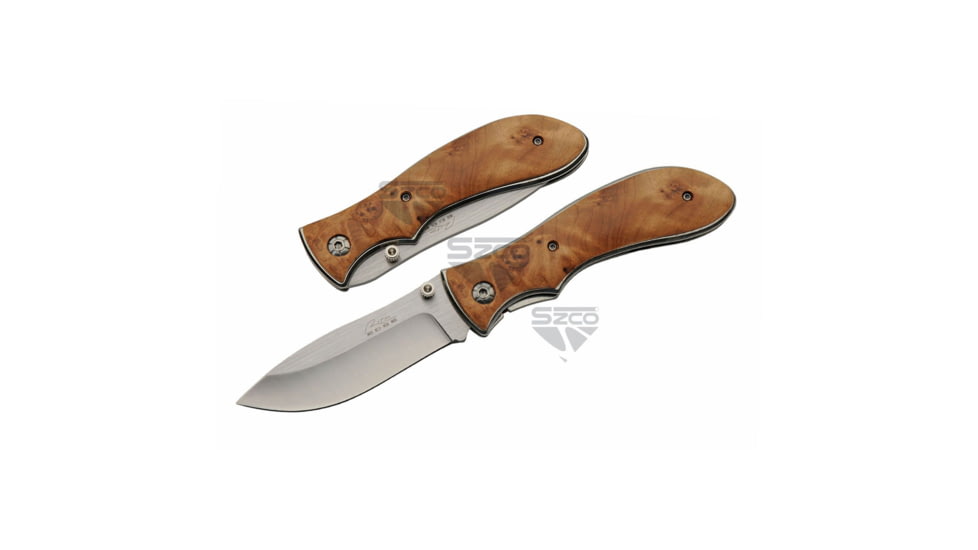 SZCO Burl Wood Folding Knife 4 in, 1006903