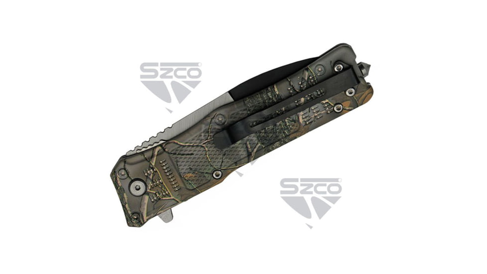 SZCO Camo Folding Knife 4.75 in, 1006907