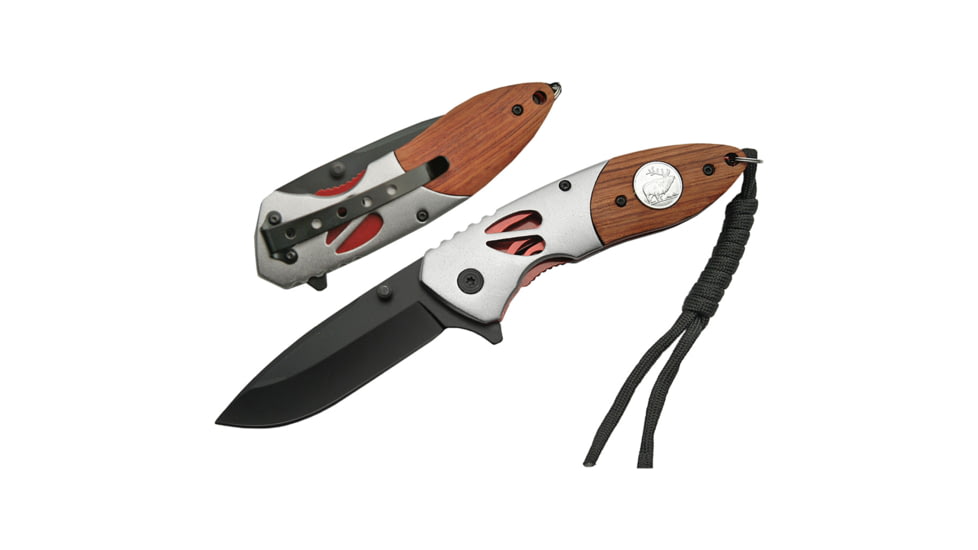 SZCO Deer Imprint Folding Knife, 4.5 in, 1006381