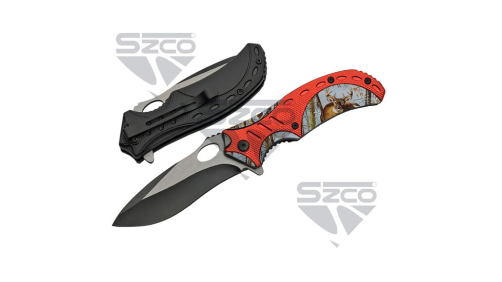 SZCO Deer Liner Lock Knife 4.5 in, 1006909