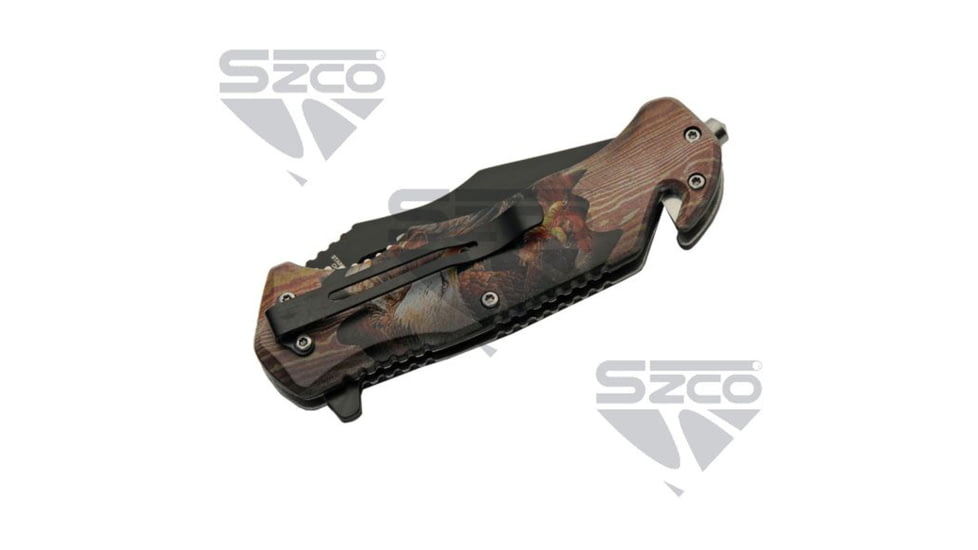 SZCO Eagle Rescue Liner Lock Folding Knife 4.75 in, 1006905