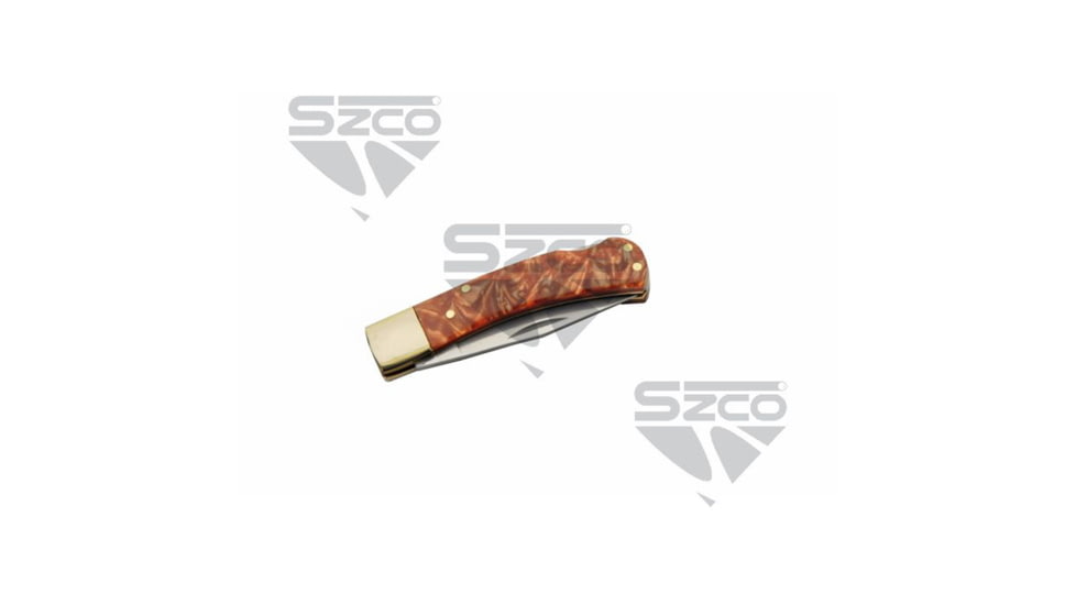 SZCO Red Clay Lockback Folding Knife 3 in, 1006904