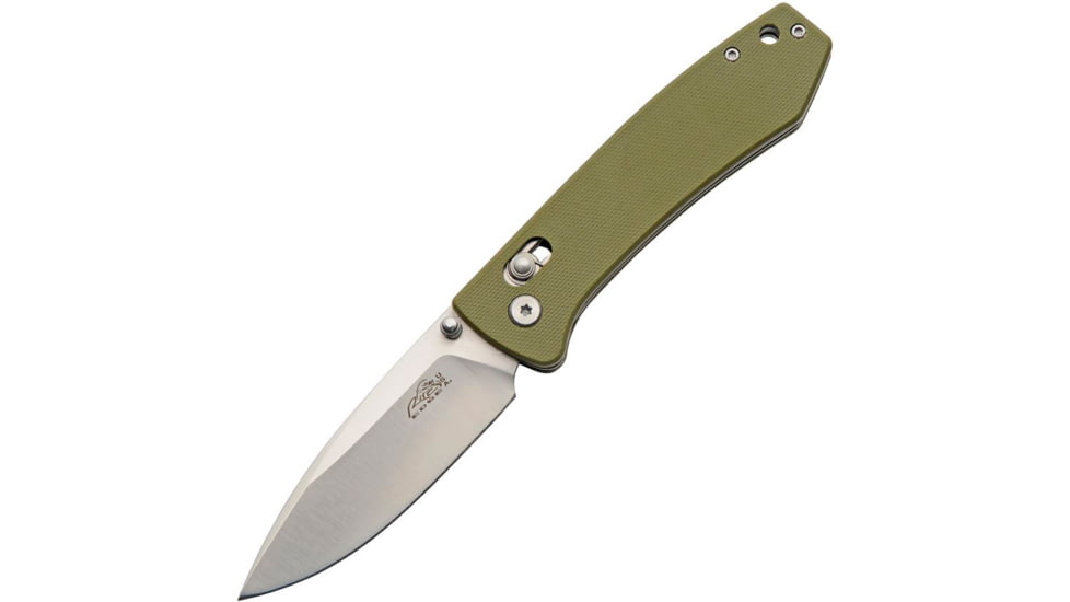 SZCO Rolling Lock Stainless Folding Knife, 4.25in, G10 Moss Green Handle, 1006384