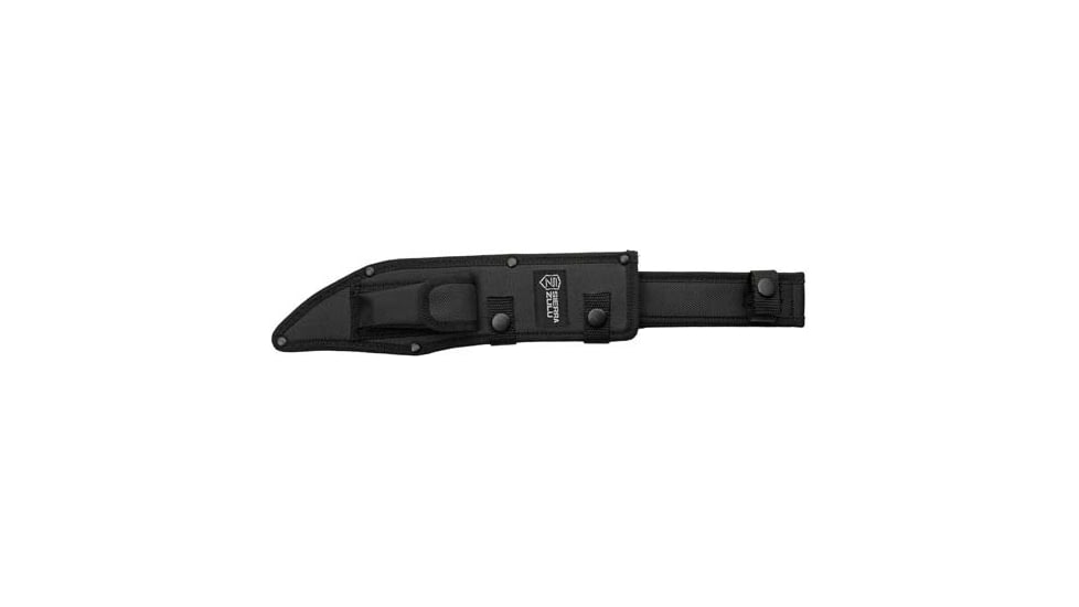 Sierra Zulu Ballista Hunting Knife, 10.5in, Clip Point Blade, Serrated Back Edge, Black Glass Filled Nylon Handle, SZ5603CP