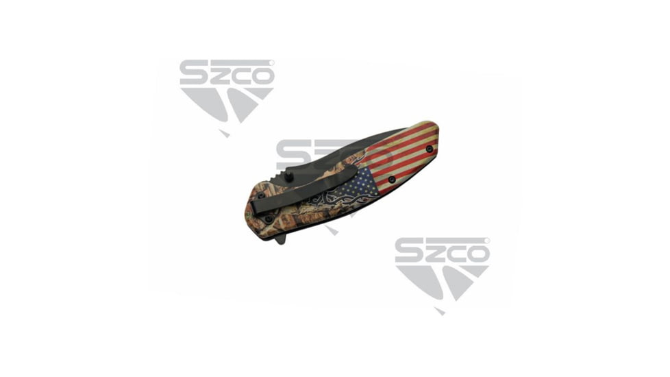 SZCO USA Forest Liner Lock Folding Knife 4.5 in, 1006906