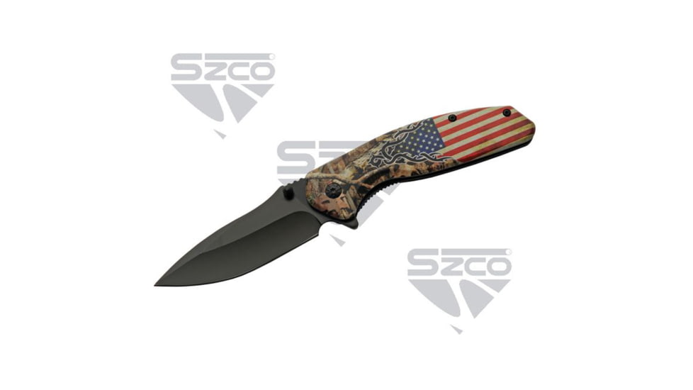 SZCO USA Forest Liner Lock Folding Knife 4.5 in, 1006906