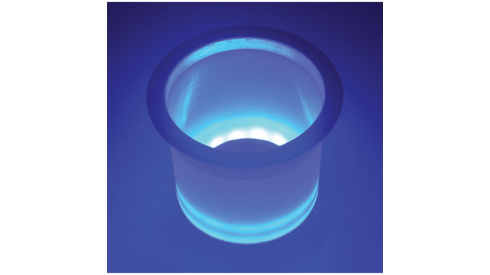 T-H Marine Led Lighted Stainless Steel Rim Drink Holder, Blue, LED-LCH-BU-DP