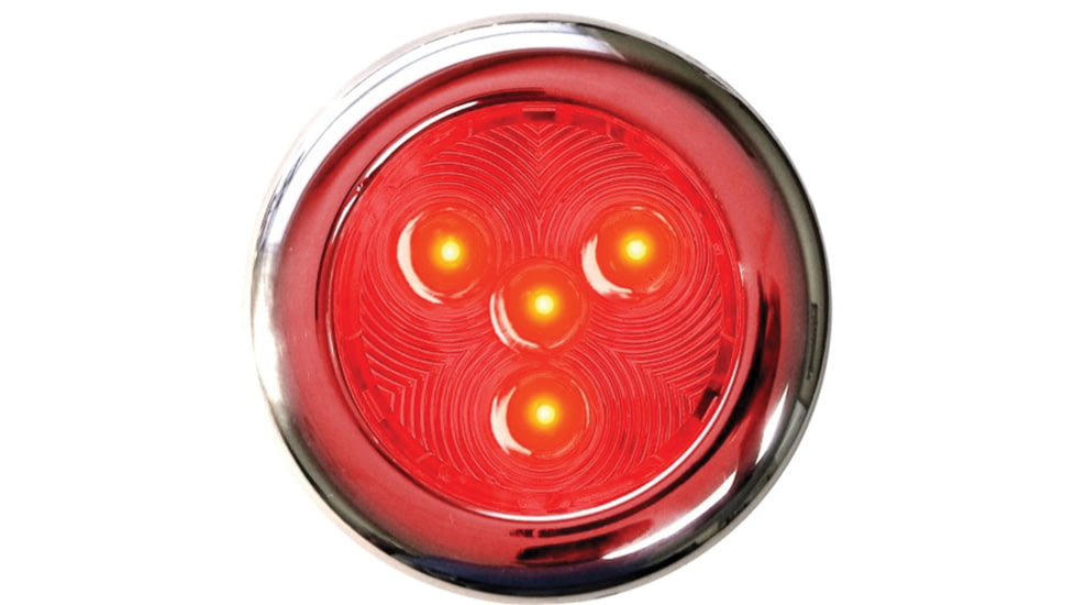 T-H Marine Stainless LED Puck Light, 3in, Red, LED-51897-DP