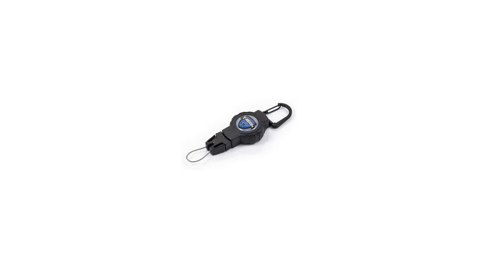 T-Reign Small Retractable Gear Tether Fishing Series, 4oz w/ 24in Kevlar Cord, Carabiner, Blue, Small 0TRG-311