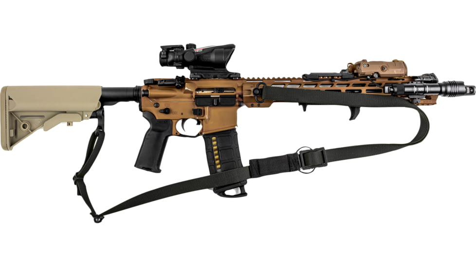 T10 Complete Modular Operator'S System - Alpha Sling Black, Swinger Stock Flat Dark Earth, Mil-Spec, CMOS-ASL-BLK-SWST-FDE