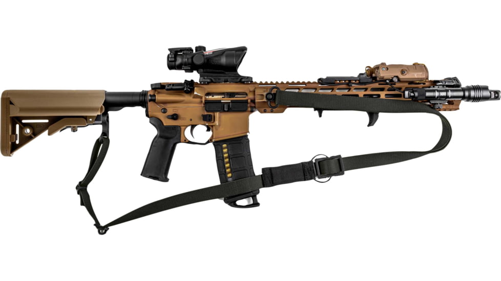 T10 Complete Modular OperatorS System - Bravo Sling Black, Swinger Stock Coyote Brown, Mil-Spec, CMOS-BSL-BLK-SWST-COY