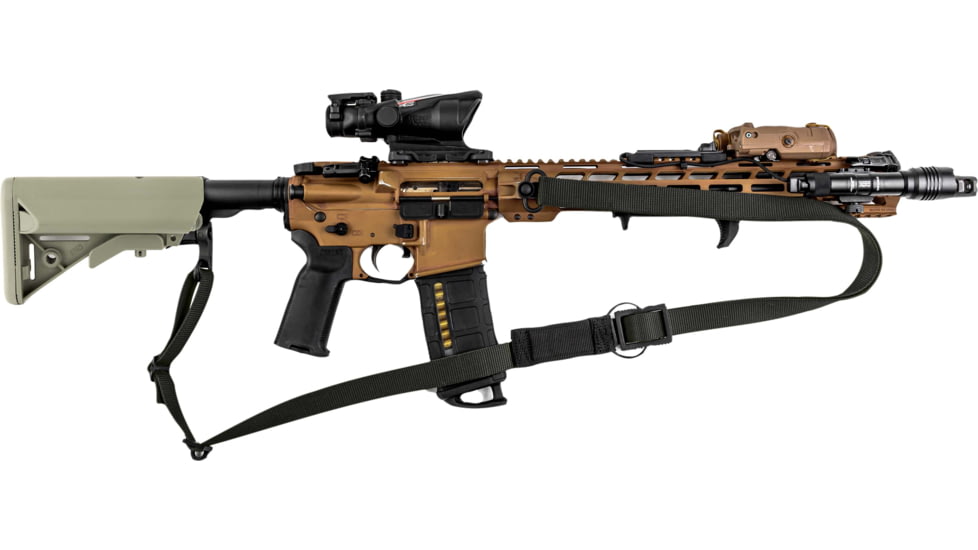 T10 Complete Modular OperatorS System - Bravo Sling Black, Swinger Stock Foliage Green, Mil-Spec, CMOS-BSL-BLK-SWST-FOL