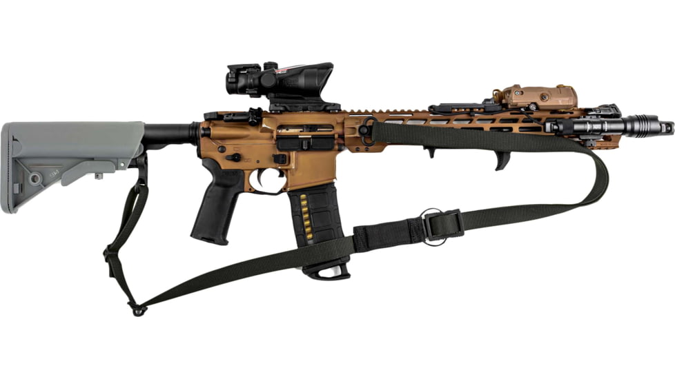 T10 Complete Modular OperatorS System - Bravo Sling Black, Swinger Stock Wolf Grey, Mil-Spec, CMOS-BSL-BLK-SWST-WFG