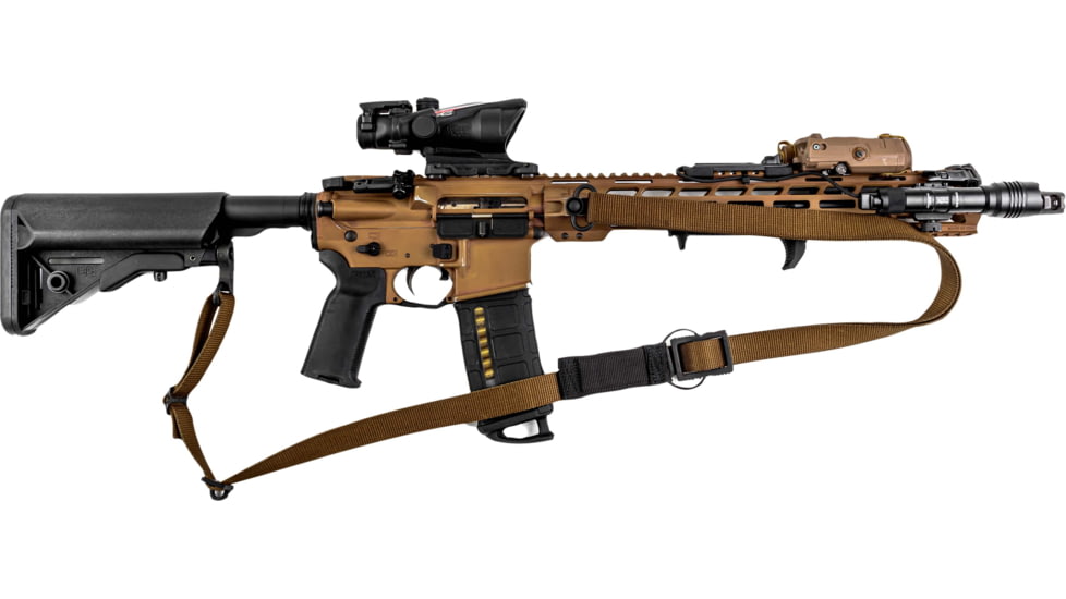 T10 Complete Modular OperatorS System - Bravo Sling Coyote Brown, Swinger Stock Black, Mil-Spec, CMOS-BSL-COY-SWST-BLK