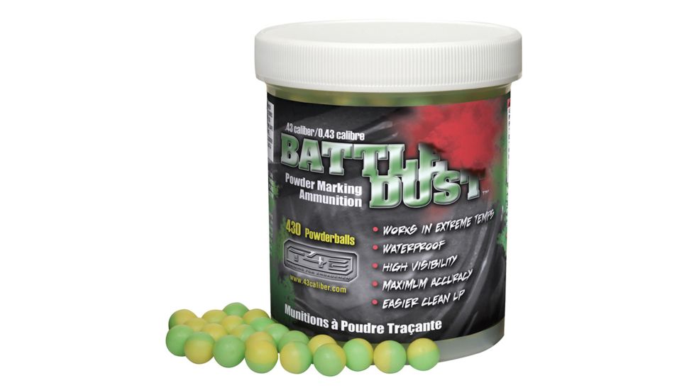 T4E .43 Cal Battle Dust Green/Yellow,430 Count 2292061