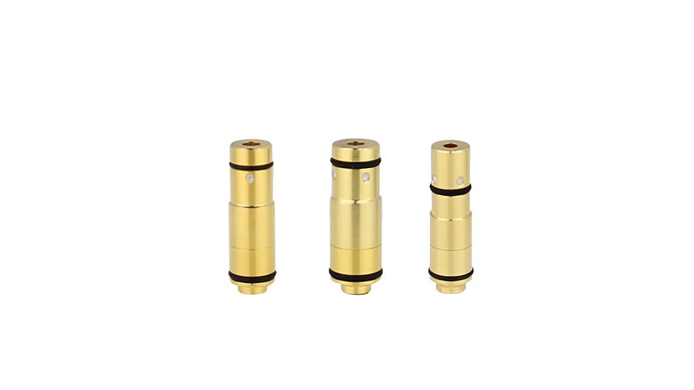 TAC Crew Triple Pack Dry Fire Laser Training Cartridges, Infrared, Brass, 9mm, .40 S&amp;W, .45 ACP, TC-3PKIR