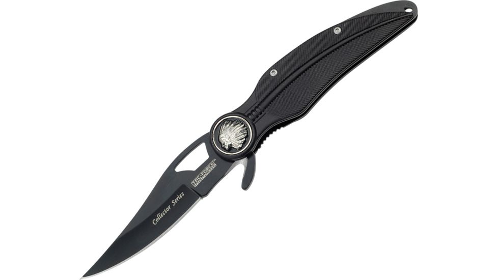 Tac Force 4.25in. FolderBack Bladegr, Black Handle TF805BK
