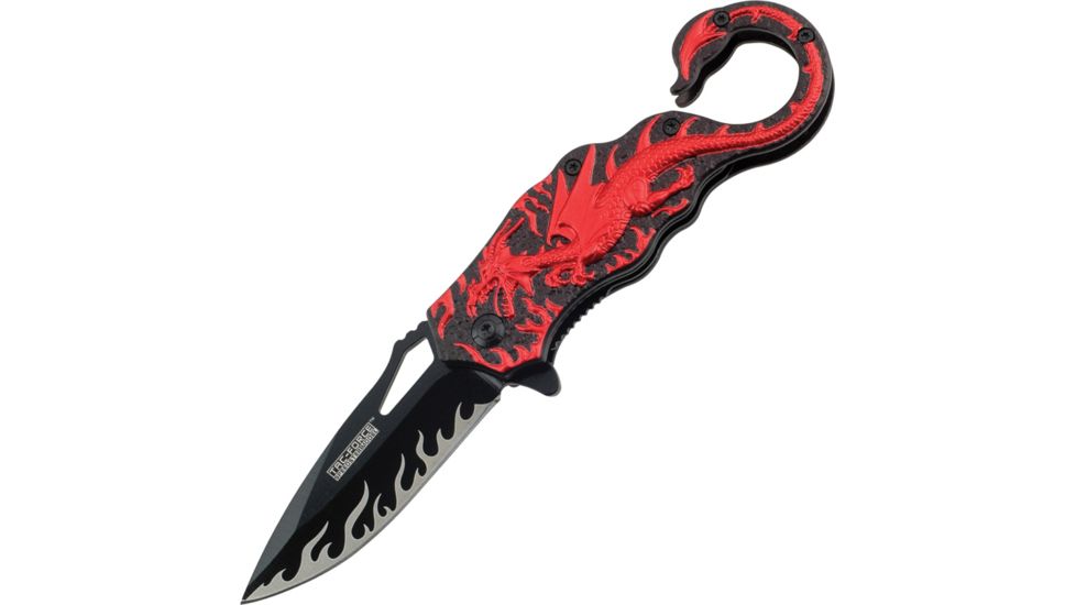 Tac Force 4.5in.Bk Folderdrop Knives TF814RD