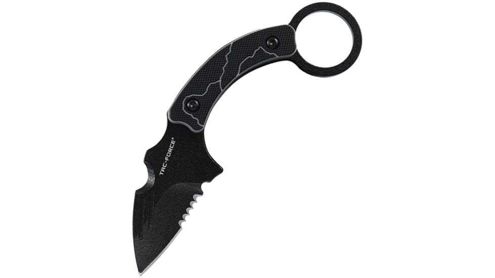 TAC Force Fixed Blade Black/Gray, TFFIX111BT