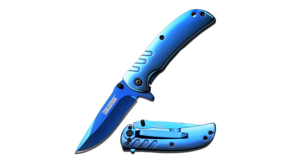 TAC Force Folding Blade, 2.75in, Stainless Steel Blade, Handle TF-847BL
