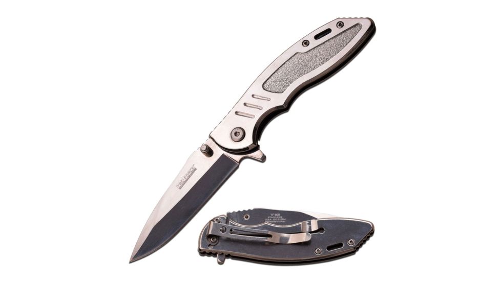TAC Force Folding Blade, 2.9in, Stainless Steel Blade, Mirror Finished Handle TF-908CH
