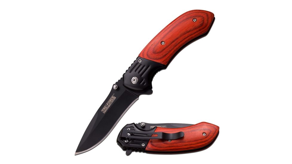 TAC Force Folding Blade, 3.4in, Stainless Steel Blade, Handle TF-938BW