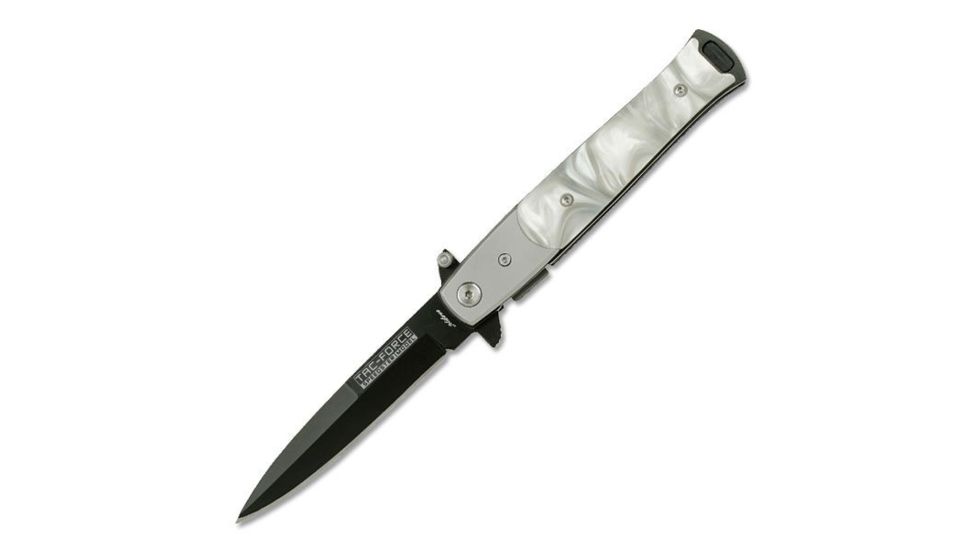 TAC Force Folding Blade, 3.5in, Stainless Steel Blade, Simulated Mother Of Pearl Handle TF-428P