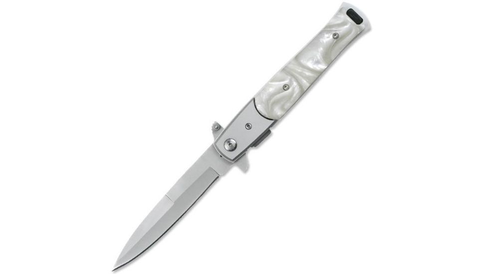 TAC Force Folding Blade, 3.5in, Stainless Steel Blade, Simulated Mother Of Pearl Handle TF-428S