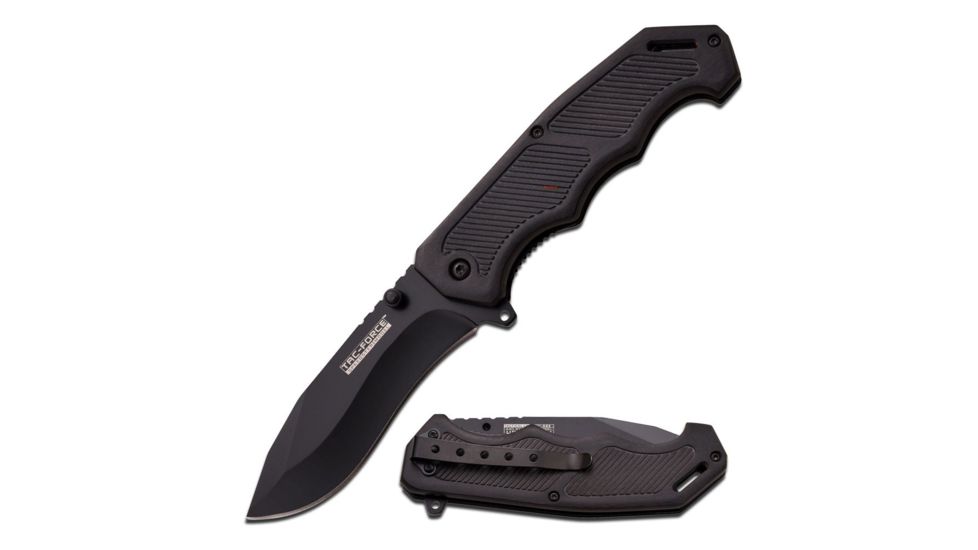 TAC Force Folding Blade, 3.75in, Stainless Steel Blade, Grey Wood Handle TF-893GY