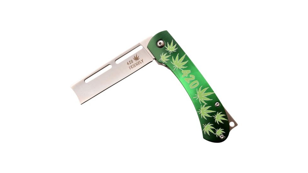 TAC Force Razor Spring Assisted Knife w/Pocket Clip, 3.5 in, 3Cr13 Stainless Steel Stainless Steel, Green, TF-552SWD